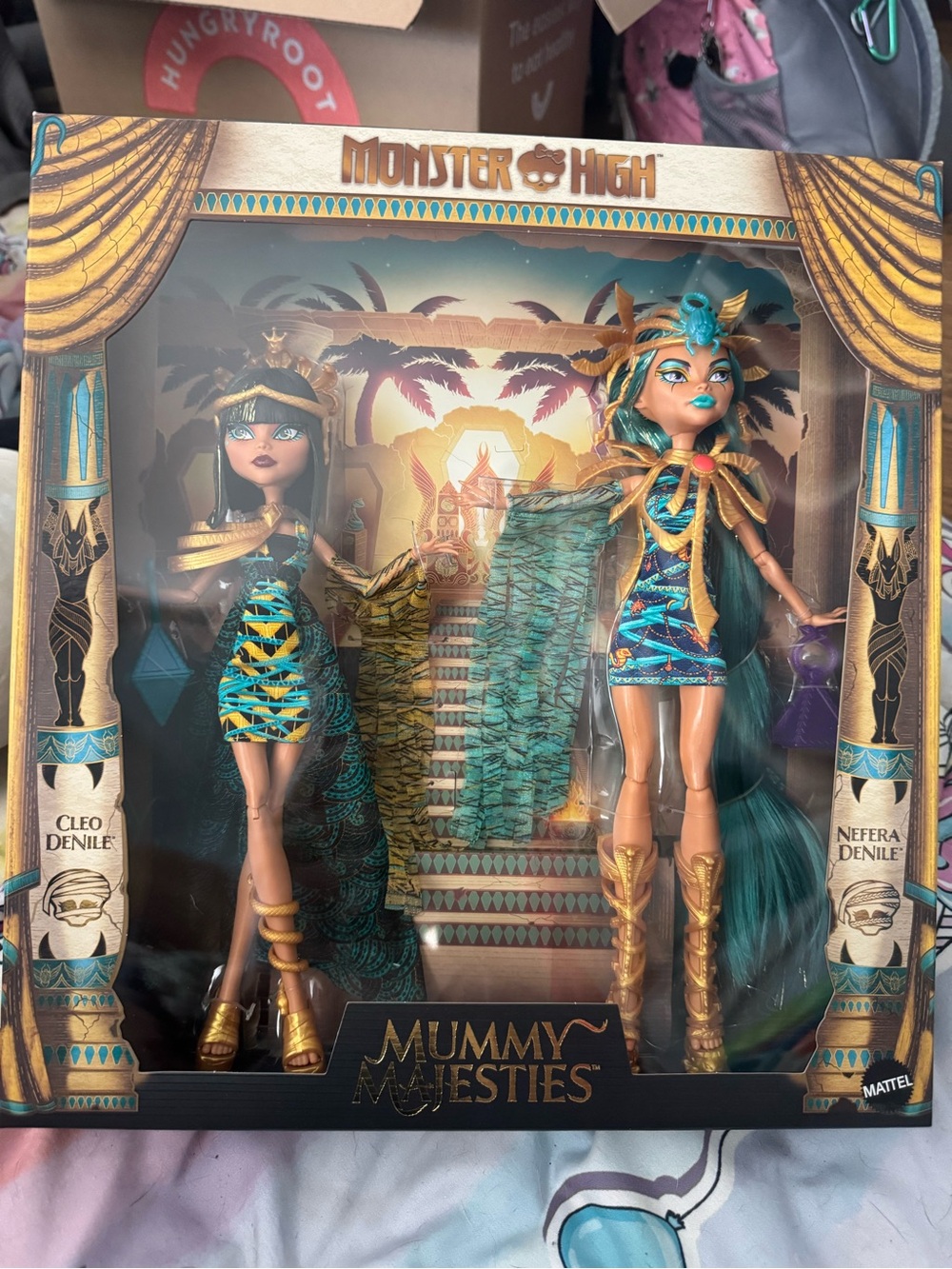 Monster High Cleo & Nefera Denile Doll Set - Teal & Gold